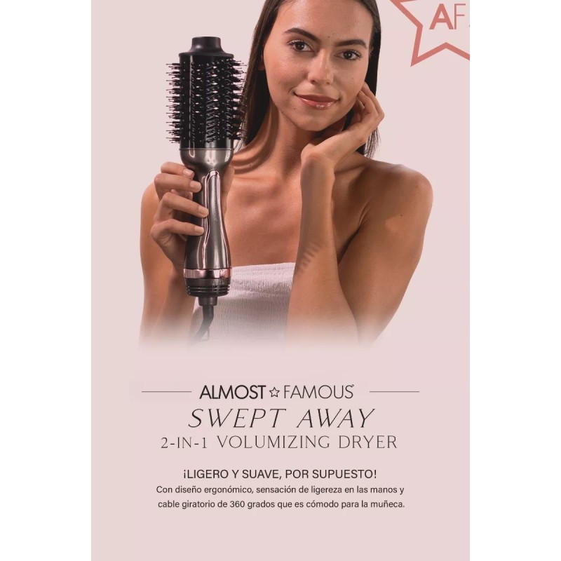 Almost Famous Hair Cepillo Secador Alacia Y Voluminiza - Blanco