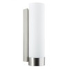 Elina Bathroom Vanity Light – Brushed Nickel w/Frosted Shade -