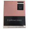 Rapport Home Rapport Easycare Non-Iron Housewife Pillowcase Pair (2-Pack), Pink,