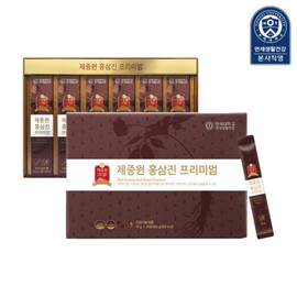 Yonsei Life Health Jejungwon Red Ginseng Jin Premium 10g x 30 packets 1 box/1-month supply 6-year-old red ginseng 15mg ginsenosides per day (based on 1 packet per day) / 연세생활건강 제중원 홍삼진 프리미엄 10g x 30포 1박스1개월분 6년근 홍삼 하루 1포 기준 진세노이드15mg