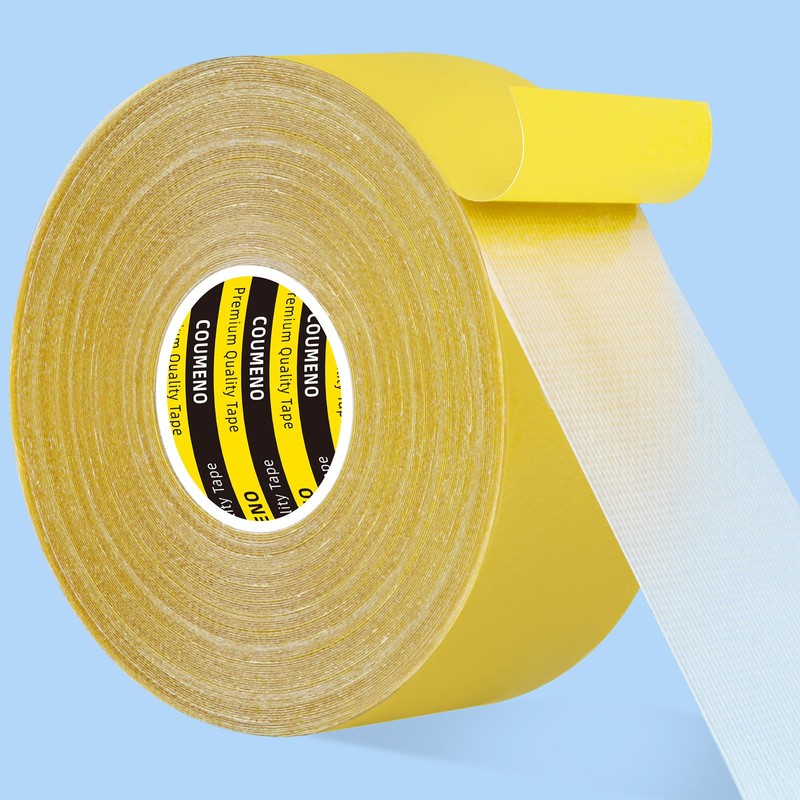 COUMENO COUMENO Double Sided Tape Heavy Duty(1.8inX66FT) Super Thin Double