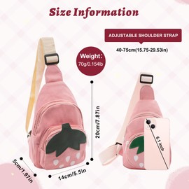 LJCZKA Small Shoulder Bag Girls Crossbody Bag Toddler Girls Kids Handbag Cute for School Travel Sports, Pink #1