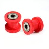 Qiilu 10mm Chain Roller Slider Tensioner Wheel Guide Pit Dirt