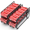 Canyave Soda Can Organizer Storage Rack, 2 Pack Stackable Beverage