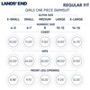 Lands' End Girls' UPF 50+ Stretch Crisscross Back One Piece
