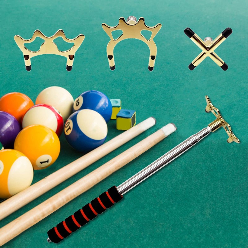 crayfomo Retractable Billiards Cue Stick Bridge, Snooker Pool Cue Bridge