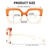 VOOGLAM Oversized Thick Square Blue Light Blocking Glasses for Women