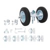 6.3" Sliding Gate Kit Rolling Gate Hardware Kit,2 Pipe Track