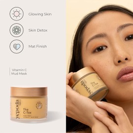 Yepoda Face Mask Vitamin C - The C-TOX. Face Mud mask with Yuza Fruit and Tumeric. Korean Cosmetics (80 g)
