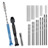 27 Pcs Pin Vise Hand Drills Bits Include 25 Pcs
