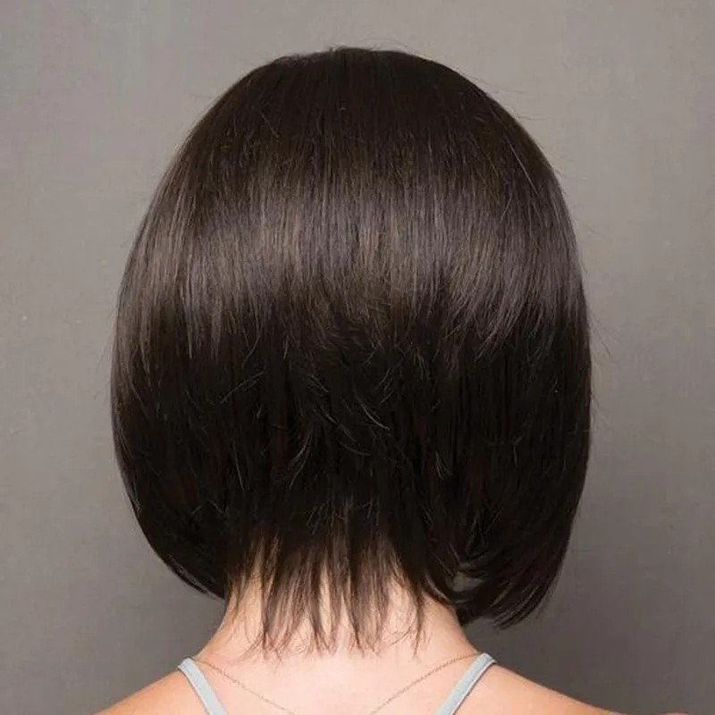 Pelo Corto Natural | Peluca Cabeza Onda Cabello Recto Corto
