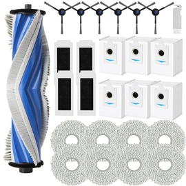 SpeHiate SpeHiate Zubeh?r f??r ECOVACS DEEBOT T30S PRO/ T30S, Ersatzteile Set mit 1 Hauptb??rste, 6 Staubbeutel, 8 Wischt??cher, 4 HEPA Filters, 6 Seitenb??rsten
