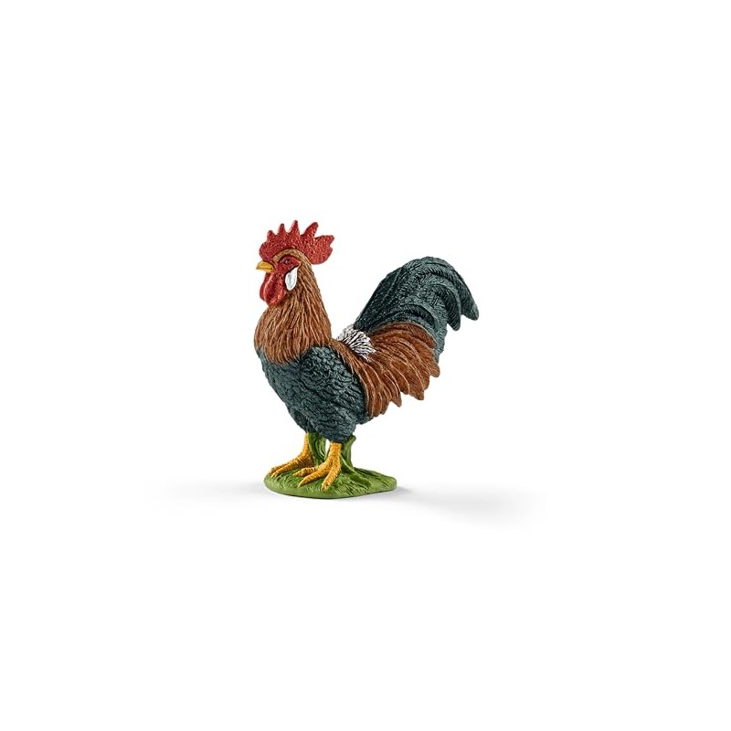 SCHLEICH 17064 Rooster, from 3 Years, Farm World Toy Figure,