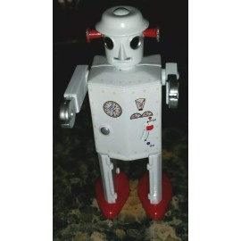 BriKeys WHITE SUPRISE ATOMIC ROBOT Tin Age Collect Osaka NIB ~Cosmic Artifacts