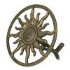 Bronze Finish Cast Iron Sun Wall Mounted Hanging Garden Hose