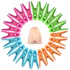 VEGCOO Clothesclips 60 Pieces Set with Bag Clothespins Durable and