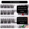 DM17 Eyelash Clusters, DIY Eyelash Extensions Kit with Applicator and