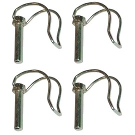 cyclingcolors 4 x folding pipe pins, folding pins, 11 x 60 mm, locking pin, folding plug, galvanised, lawn mower, tractor