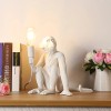 Unbranded Monkey Table Lamp Nordic Light Resin Simian Hanging Rope