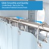 MENGJINGO 12PCS Wide Shower Curtain Hooks Rings, Rust Proof Stainless
