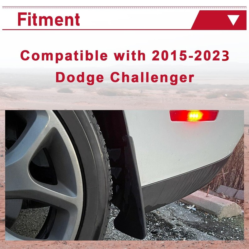 HECASA Heavy Duty Mud Flaps Guards Compatible with 2015-2023 Dodge