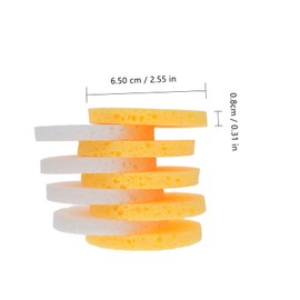 Beavorty 100pcs Rounded Face Skin Cleaning Tools Makeup Removing Puff Daily Facial Care Safe Material for Compact Easy to Use