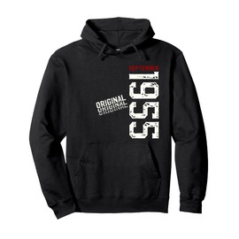 70th Birthday Gift Men Women Original Since September 1955 Pullover Hoodie