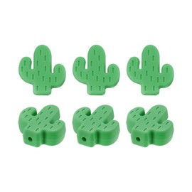 PATIKIL Knitting Needle Point Protectors, 6 Pack Needle Tip Stoppers Cactus Covers Caps Stitch Stopper for Crochet Quilting Sewing DIY Crafts, Green