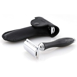 Classic Shaving Double Edge Safety Razor,Barber Razor Shave with Free Leather Razor CASE