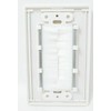 RiteAV - Single Gang Screwless Wall Plate with Brush Bristles