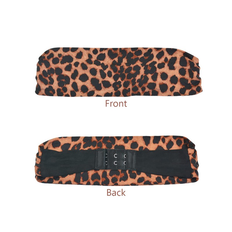 YTBYT Leopard Print Headbands for Wigs Ice Silk Lace Melting