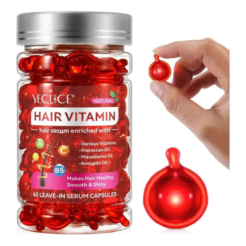 Cápsulas Cabello Vitamina Aceites Esenciales Reparación | 40