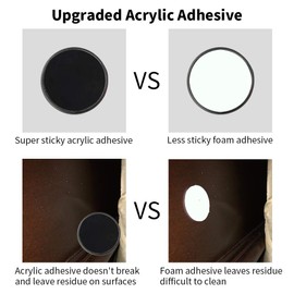 Cable Clips Cord Organizer, Attom Tech Multipurpose Cable Holder With Adhesive Pad Cord Management System, Desktop Cable Organizer for HDMI, Charging Cable, Ethernet, USB Cable (Black 25pcs)