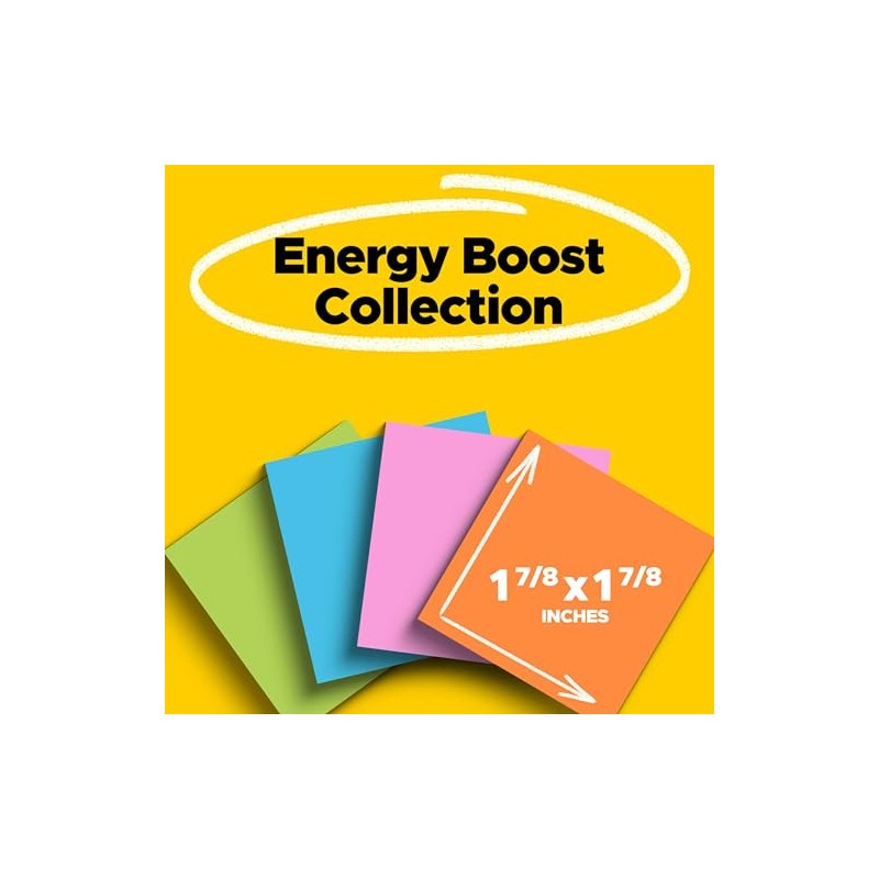 3M Post-it Notas Adhesivas Super Sticky, Color Río de Janeiro,