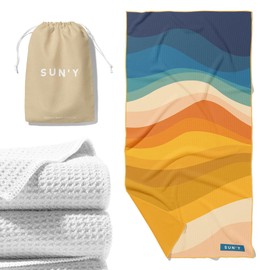 SUN'Y Escapes Beach Chair Full Pouch - MOLLE Compatible Storage Bag - Waterproof, Sandproof, Durable Organizer for Beach Essentials, Travel, and Outdoor Gear - Nautical Navy