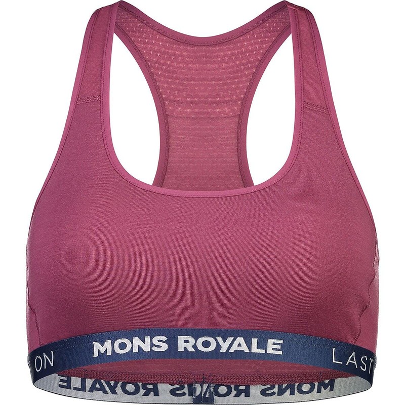 Mons Royale Sierra Women's Sports Bra, berry