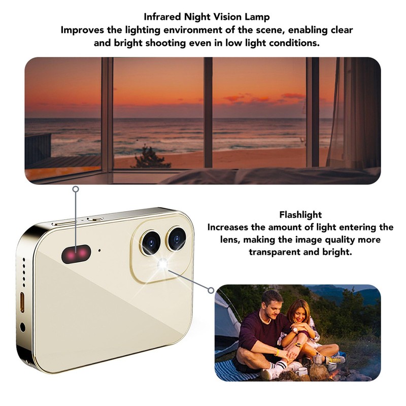 4K Digital Camera, 64MP 16X Zoom Camera with 3" Touch