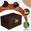 promitop Bamboo Storage Box with Lid and Lock - Wooden
