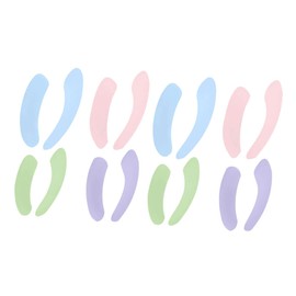 SHINEOFI 8 Pairs Washable Toilet Seat Cushions Reusable Closestool Pads Random Colors Soft and Practical Toilet Seat Mats for Comfortable Home Experience Random Color