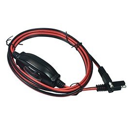 FILSHU 12V SAE to SAE Quick Release Adapter 16AWG SAE to SAE Connector Harness with Waterproof On/Off Switch Quick Release Quick Disconnect(6.6FT/2M)