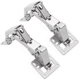 Generic 170 Degree Hidden Door Hinge - Concealed Cabinet Hinge for Hidden Cabinet Doors, ‎Silver