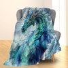Ti Caldi Mystical Dragon Storm Blanket - Warm, Fluffy &