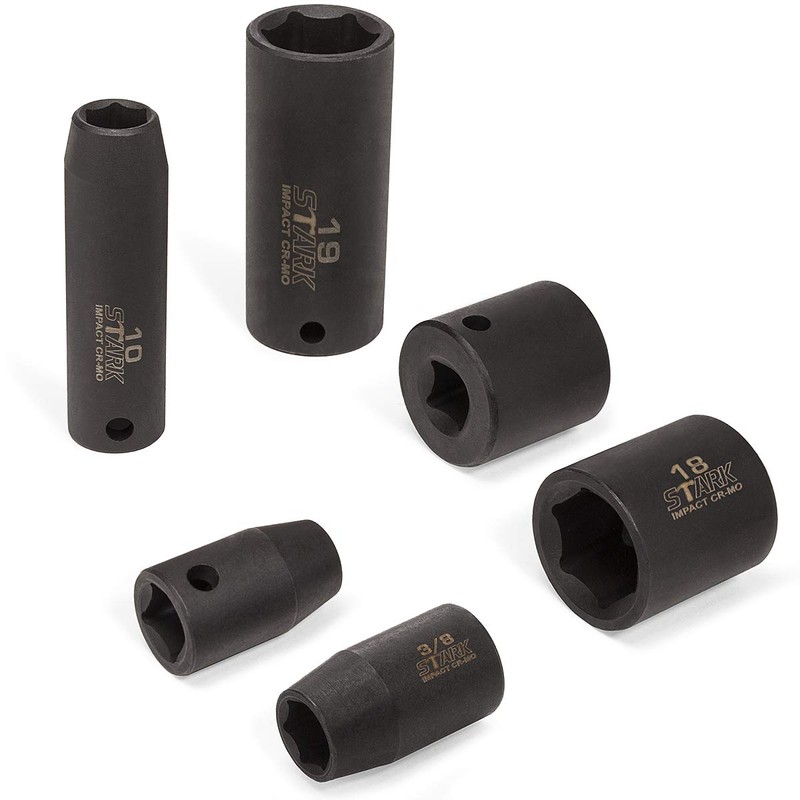 Stark Impact Socket Set 44PC 6-Point SAE & Metric Deep