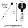 2 Pack / 25 Pack ID Badge Reel Retractable Yo