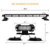 ASPL 29.5" 54 LED Strobe Light Bar Double Side Flashing