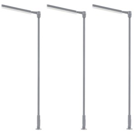 Faller LED Straight Arm Street Light Cool White 95mm (3) FA180121 HO Gauge