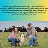 Cattle Prod, Rechargeable Electric Livestock Prod with 2 LED Lights,