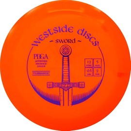 Sword by Westside Discs | Tournament Plastic | Disc Golf Distance Driver (Colors Vary)