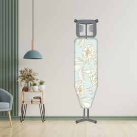 yazilan Ironing Board Cover with Drawstring Fastening, Easy to Adjust, Easy to Replace The Ironing Board with a Beautiful Cover, Large Size (61.8x22.8 inches)