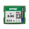 SPAX Universal Screw, 5.0 x 50 mm, 90 Pieces, Fully